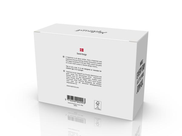 Bitz Hoptimist Santa Ornament 6.2 X 6.2 X 5.8 Cm 2 Pcs. Red