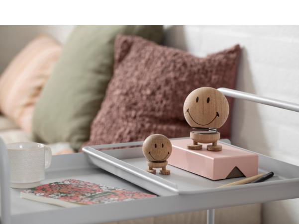 Bitz Hoptimist Smiley Hoptimist 4.5 X 5.6 X 6.6 Cm S Raw Oak