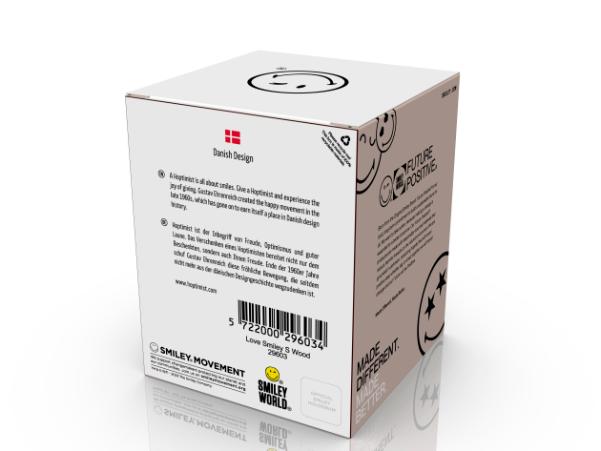 Bitz Hoptimist Smiley Love Hoptimist 4.5 X 5.6 X 6.6 Cm S Raw Oak