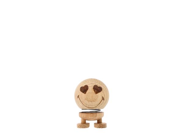 bitz Hoptimist Smiley Love Hoptimist 4.5 x 5.6 x 6.6 cm S Raw oak
