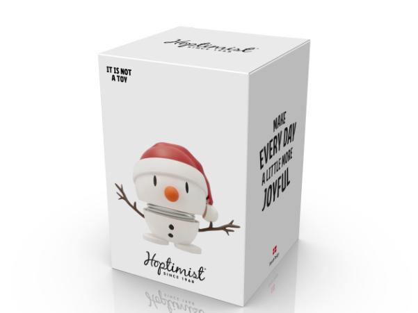 Bitz Hoptimist Soft Santa Snowman Hoptimist 8.2 X 6.2 X 6.9 Cm S White