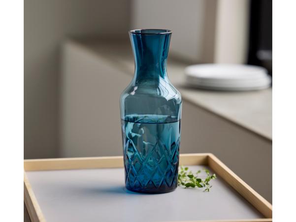 Bitz Lyngby Glas Sorrento Water Carafe 1 Liter Blue