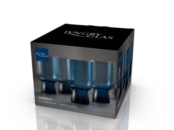 Bitz Lyngby Glas Sorrento Water Glass 30 Cl 4 Pcs Blue