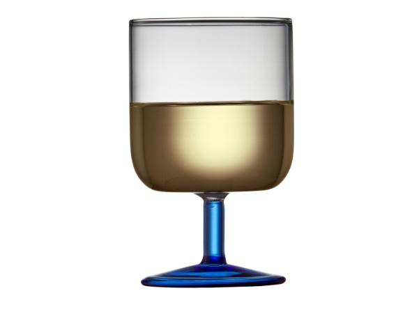 Bitz Lyngby Glas Torino Wine Glass 30 Cl 2 Pcs Clear/Blue