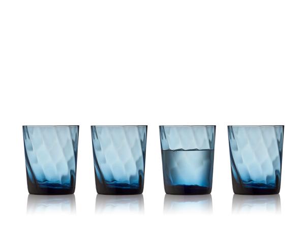 bitz Lyngby Glas Vienna Water glass 30 cl 4 pcs Blue
