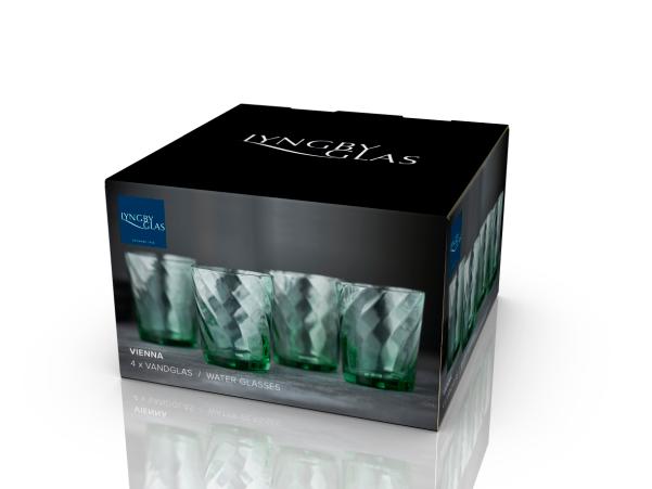 Bitz Lyngby Glas Vienna Water Glass 30 Cl 4 Pcs Green