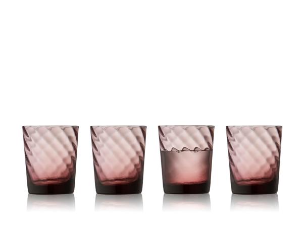 bitz Lyngby Glas Vienna Water glass 30 cl 4 pcs Purple