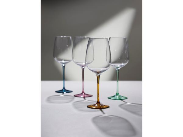 Bitz Lyngby Glas Vienna Wine Glass 53 Cl 4 Pcs Amber