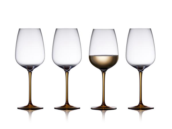 bitz Lyngby Glas Vienna Wine glass 53 cl 4 pcs Amber