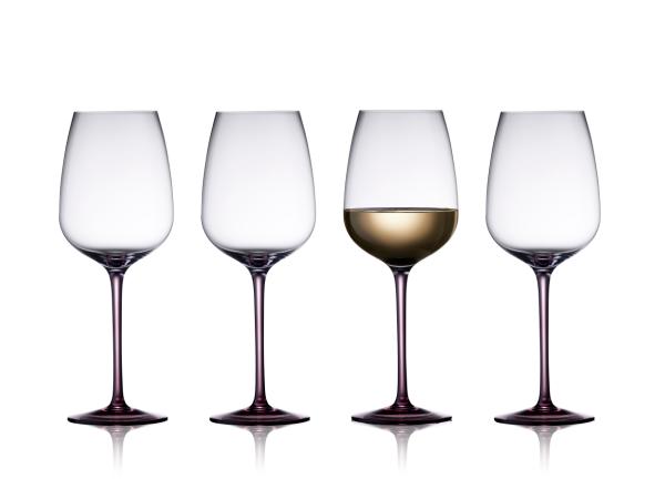 bitz Lyngby Glas Vienna Wine glass 53 cl 4 pcs Purple