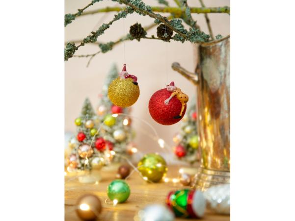 Bitz Medusa-Copenhagen Baby Joe Christmas Ball Dia 5 Cm Red