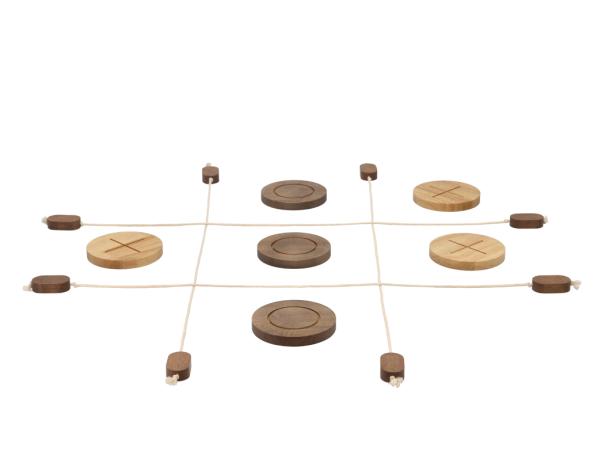 Bitz Moments Of Play Noughts And Crosses 90 X 90 Cm Grey/Brown