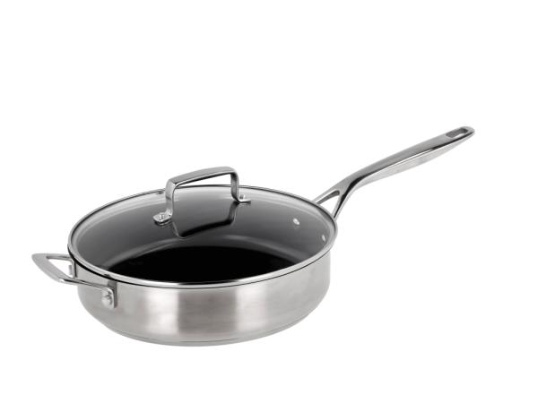 bitz Morsø 79NORD Sauté pan with glass lid ceramic non-stick Dia 26 x 51 6 x 27 3 x 13 7 cm
