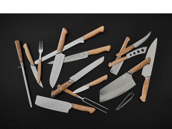 Bitz Morsø Foresta Cutlery Set 8 Parts Oak/Stainless Steel