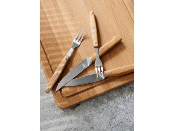 Bitz Morsø Foresta Cutlery Set 8 Parts Oak/Stainless Steel