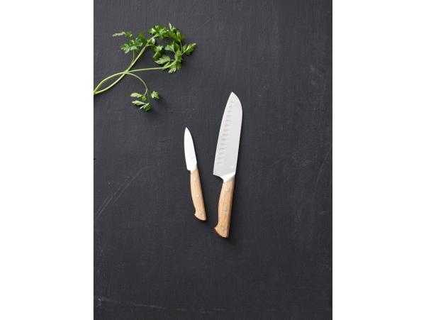Bitz Morsø Foresta Knife Set 2 Parts Oak/Stainless Steel