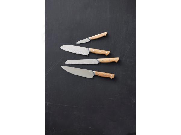 Bitz Morsø Foresta Knife Set 4 Parts Oak/Stainless Steel