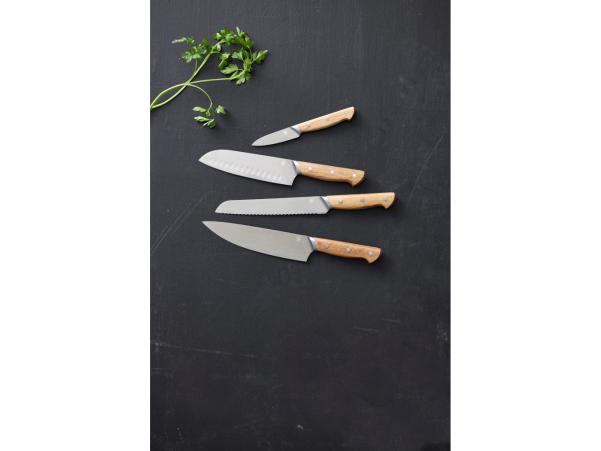 Bitz Morsø Foresta Knife Set 4 Parts Oak/Stainless Steel