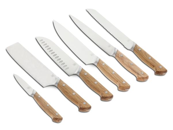Bitz Morsø Foresta Nakiri Knife Oak/Stainless Steel