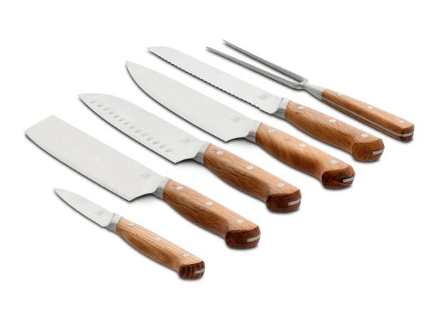 Bitz Morsø Foresta Nakiri Knife Oak/Stainless Steel