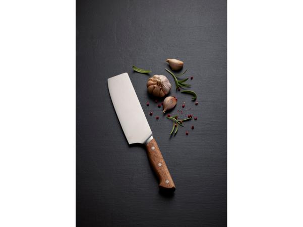 Bitz Morsø Foresta Nakiri Knife Oak/Stainless Steel