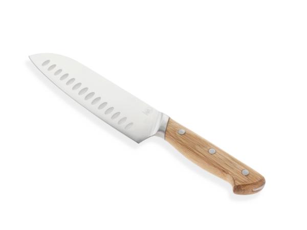 bitz Morsø Foresta Santoku knife Oak/Stainless steel