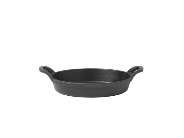 bitz Pillivuyt Gourmet Garonne Mini Pan with 2 handles oval x 18 x 12 x 3 5 cm 0 3 liter