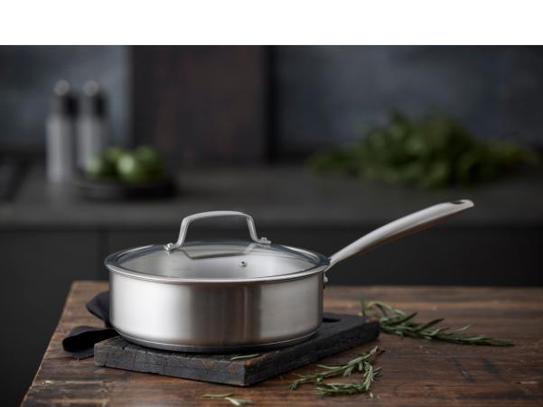 Bitz Pillivuyt Gourmet Roya Sauté Pan Dia 24 Cm Steel