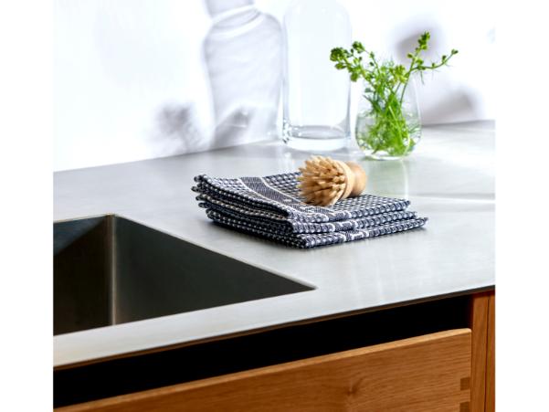 Bitz Pillivuyt Pillivuyt Kitchen Cloths X 32 X 32 Cm 3 Pcs Blue/White