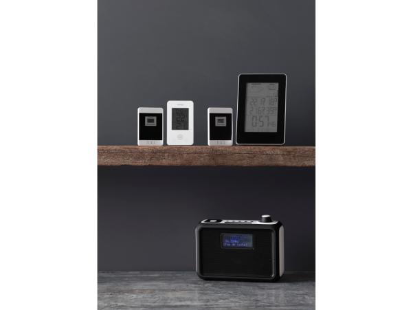 Bitz Plus Termometre Inde & Ude Trådløs Vejrstation Sort