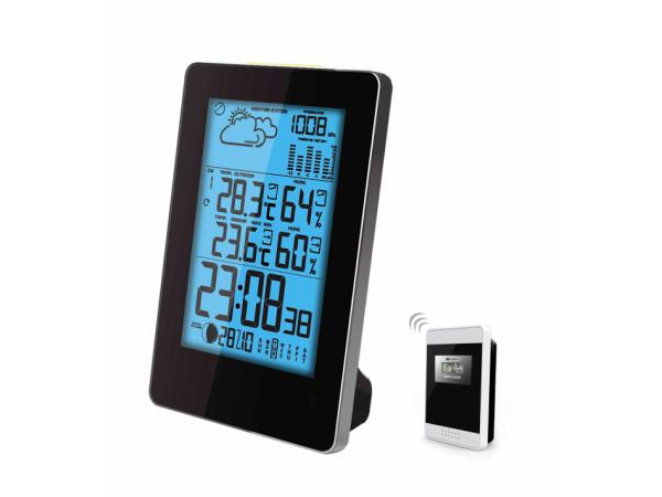 bitz Plus termometre Inde & ude Trådløs vejrstation Sort