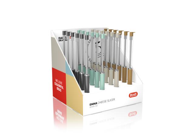Bitz Rosti Emma Table Display Cheese Slicer 24 Pcs 4 Assorted