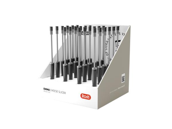 bitz Rosti Emma Table display cheese slicer 24 pcs Black
