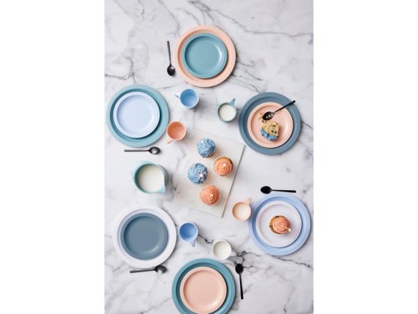 Bitz Rosti Hamlet Dinner Plate Dia 24.5 X 2 Cm Dusty Blue