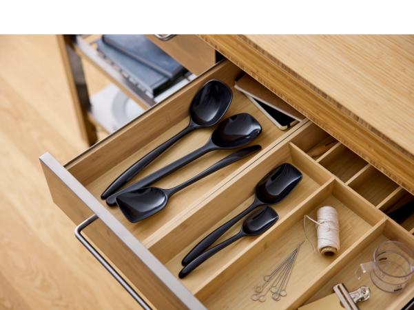BITZ Rosti NEW Classic Cooking Spoon 25 X 5.3 X 2.9 Cm Carbon Black