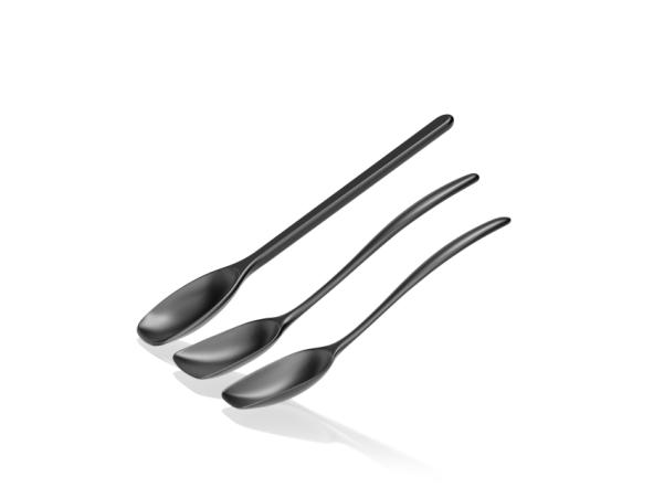 Bitz Rosti NEW Classic Pot Spoon Set 3 Parts Carbon Black