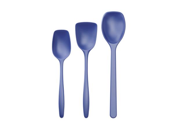bitz Rosti NEW Classic Pot spoon set 3 parts Electric blue