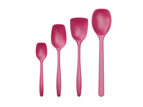 bitz Rosti NEW Classic Pot spoon set 4 parts Beetroot