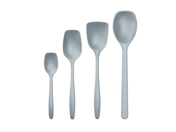 bitz Rosti NEW Classic Pot spoon set 4 parts Dusty Blue