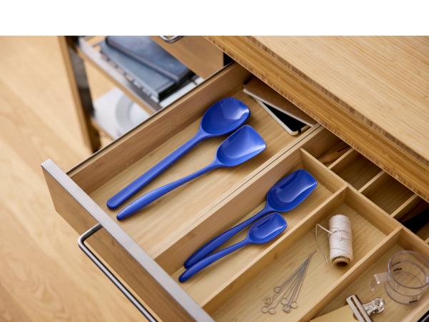 Bitz Rosti NEW Classic Pot Spoon Set 4 Parts Electric Blue