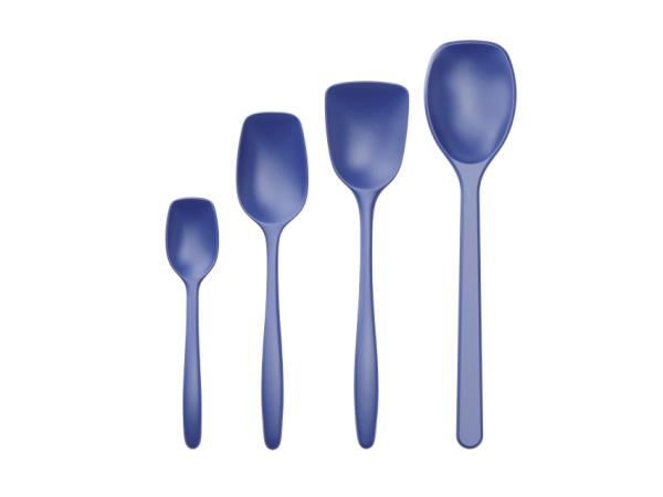 bitz Rosti NEW Classic Pot spoon set 4 parts Electric blue