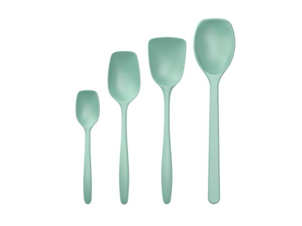 bitz Rosti NEW Classic Pot spoon set 4 parts Nordic green