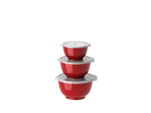 bitz Rosti NEW Margrethe Mini bowl set 0.25 + 0.5 + 0.75 Liter Red