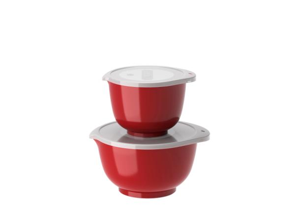 bitz Rosti NEW Margrethe Mixing bowl set 4 parts 1.5 + 3 liter Red