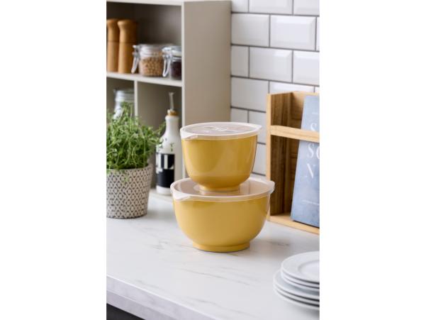 Bitz Rosti NEW Margrethe Mixing Bowl Set 4 Parts 1.5 + 3 Liter Curry