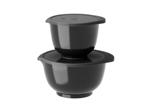 bitz Rosti NEW Margrethe Mixing bowl set 4 parts 1.5 + 3 liter Black edition
