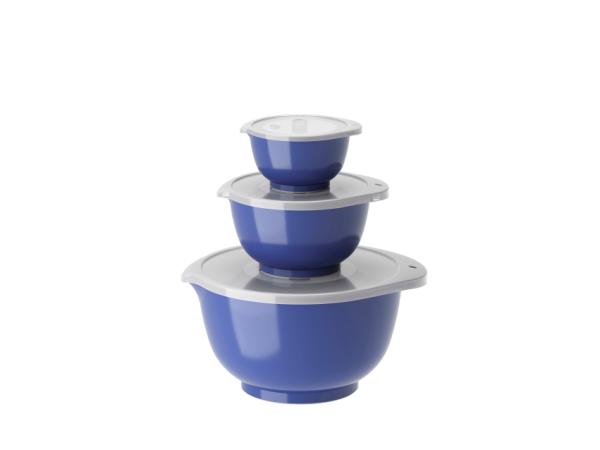 bitz Rosti NEW Margrethe Mixing bowl set 6 parts 0.25 + 0.75 + 3 liter Electric blue