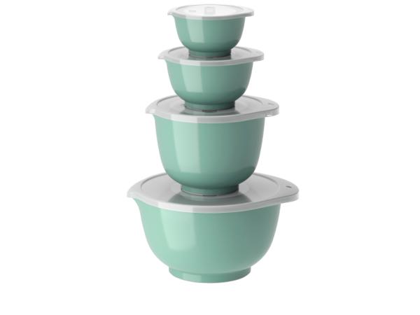 bitz Rosti NEW Margrethe Mixing bowl set 8 parts 0.25 + 0.5 + 1.5 + 3 liter Nordic green