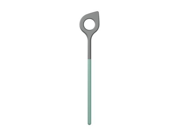 bitz Rosti NEW Optima Stirring spoon w hole 31 x 5.5 x 1 cm Nordic green