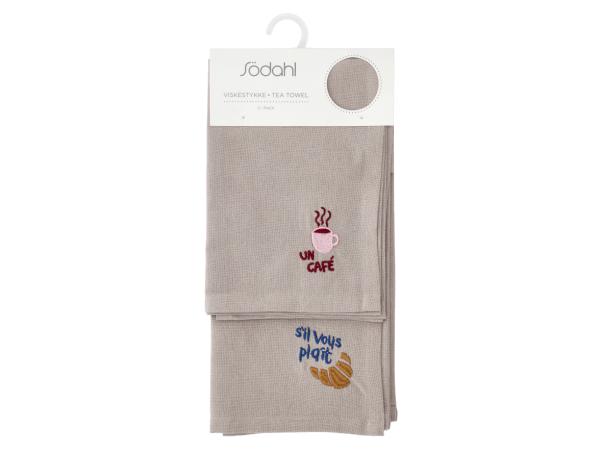 Bitz Södahl Bistro Tea Towel 50 X 70 Cm 2 Pcs Coffee Brown